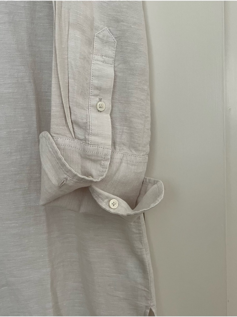 NWT J. Crew Linen and Cotton Blend Lightweight Button-Front Shirt Dress - Picture 5 of 11